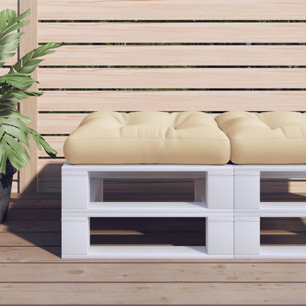 pallehynde 50x50x12 cm stof beige