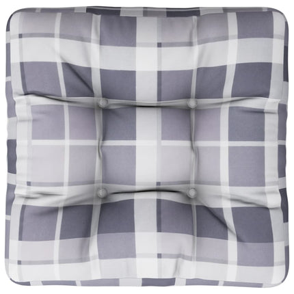 pallehynde 60x60x12 cm stof gråternet