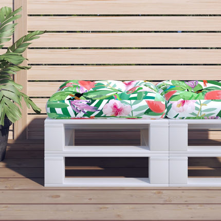 pallehynde 60x60x12 cm stof flerfarvet