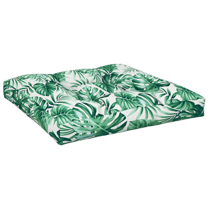 hynde til pallesofa 70x70x12 cm bladmønster