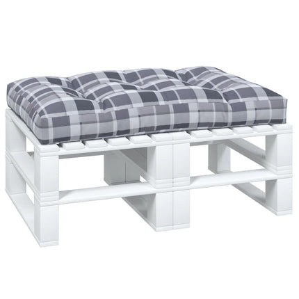 pallehynde 120x80x12 cm stof gråternet