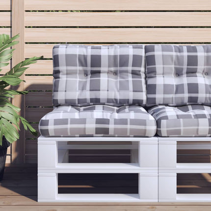 pallehynde 50x40x12 cm stof gråternet