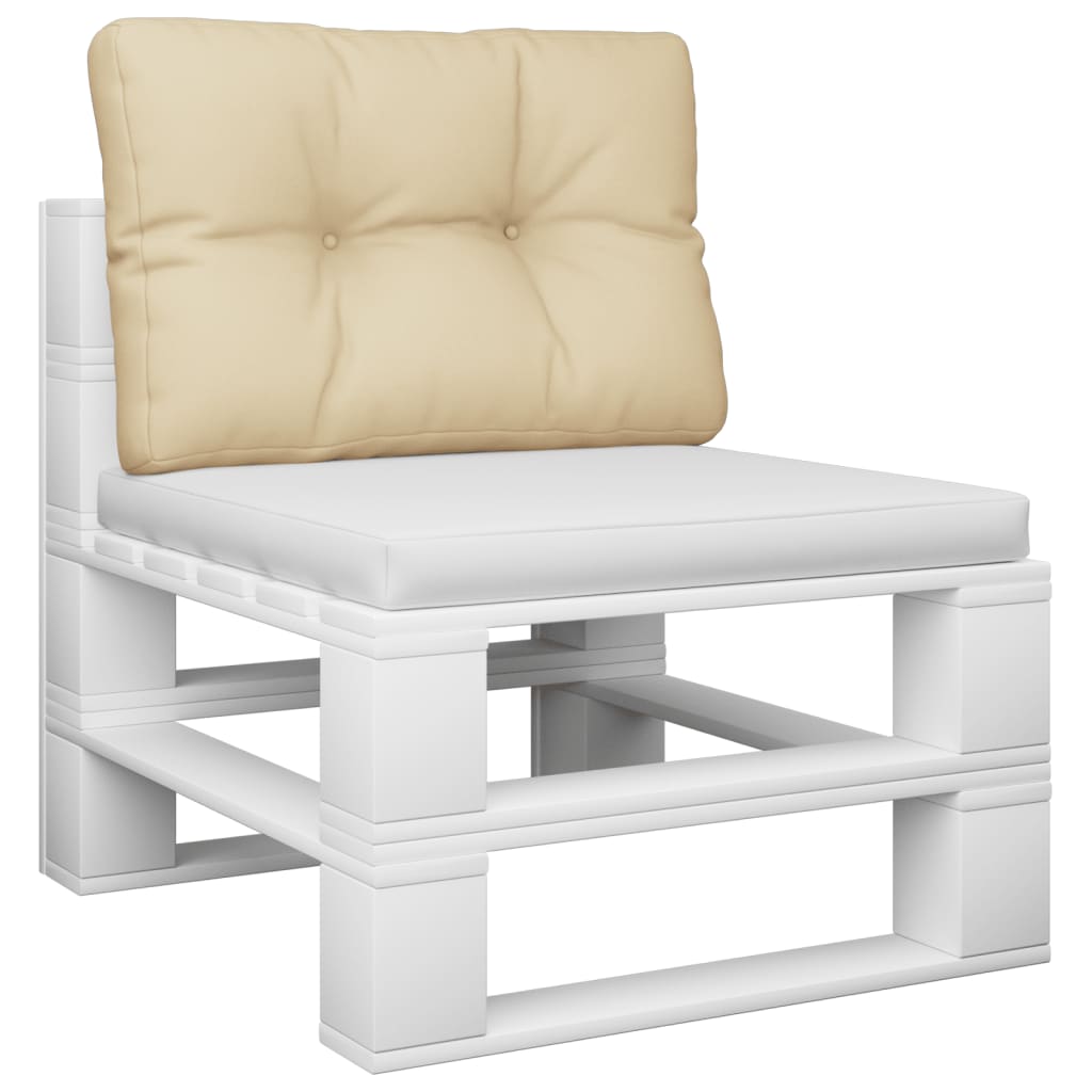 pallehynde 60x40x12 cm stof beige