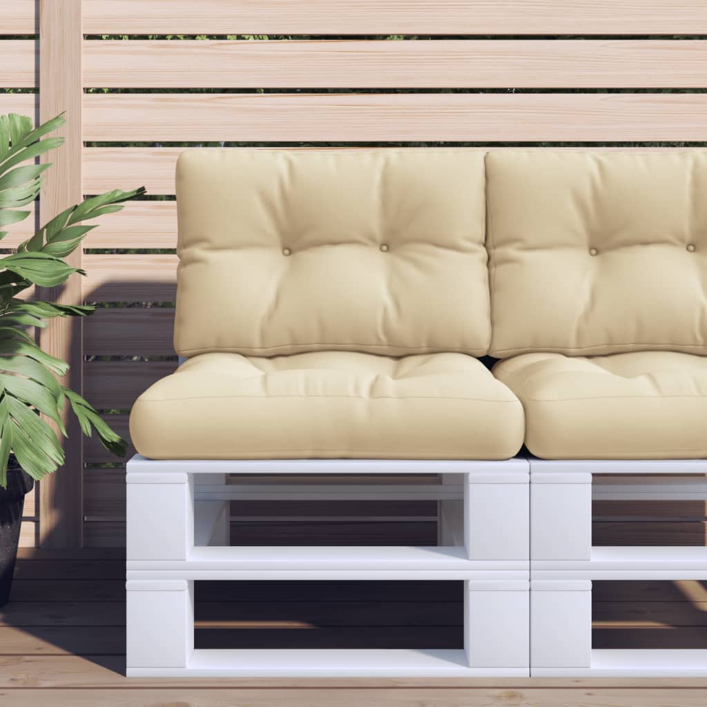 pallehynde 60x40x12 cm stof beige