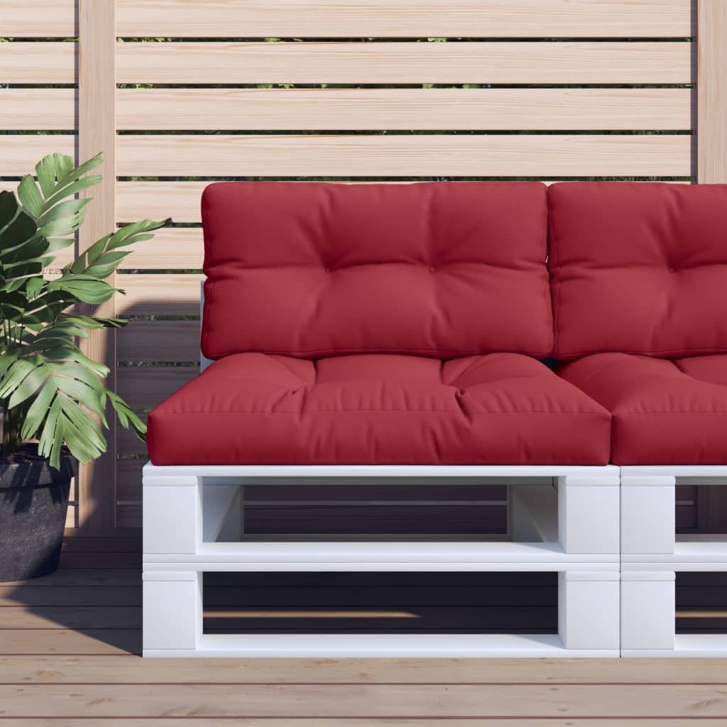pallehynde 80x40x12 cm stof vinrød