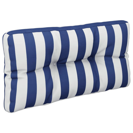 pallehynde 80x40x12 cm stof stribet blå og hvid
