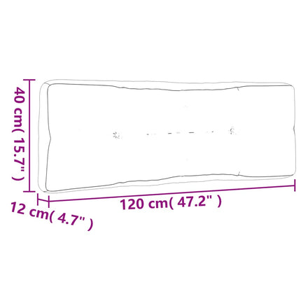 pallehynde 120x40x12 cm stof grøn