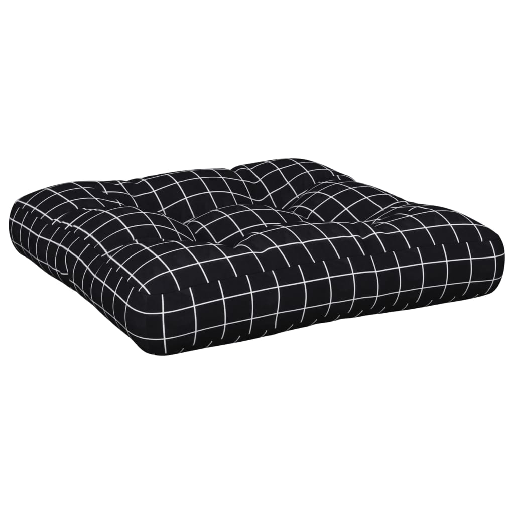 pallehynde 58x58x10 cm oxfordstof ternet sort