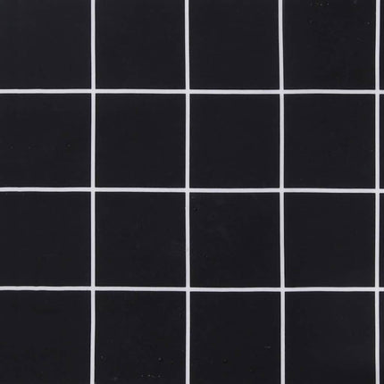 hynder til havestol 2 stk. 40x40x3 cm stof ternet sort