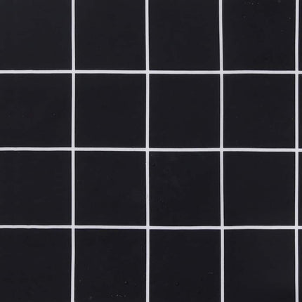 hynder til havestol 4 stk. 40x40x3 cm stof ternet sort