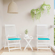hynder til havestol 2 stk. 40x40x4 cm stof turkis