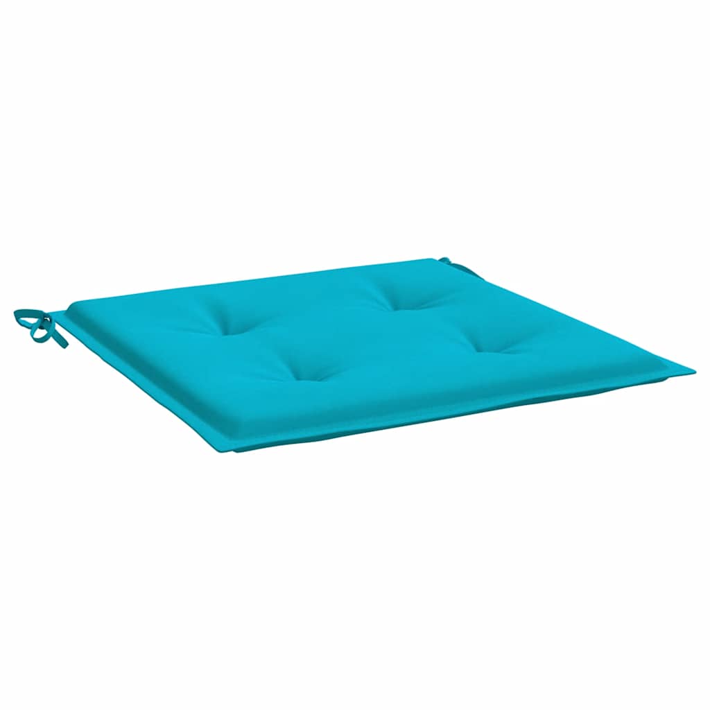 hynder til havestol 6 stk. 40x40x4 cm stof turkis