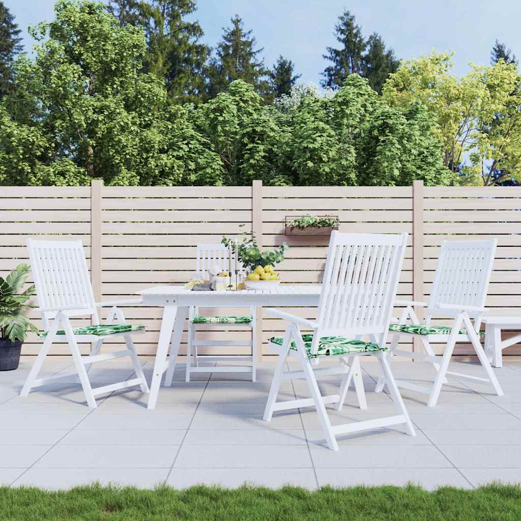 Stolehynder 4 pcs Bladmønster 50 x 50 x 4 cm Oxford stof