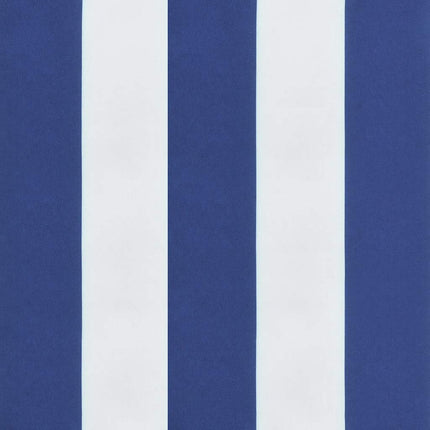 stolehynder 6 stk. 50x50x3 cm stof striber blå og hvid