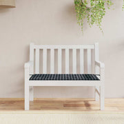 hynde til havebænk 120x50x4 cm oxfordstof ternet sort
