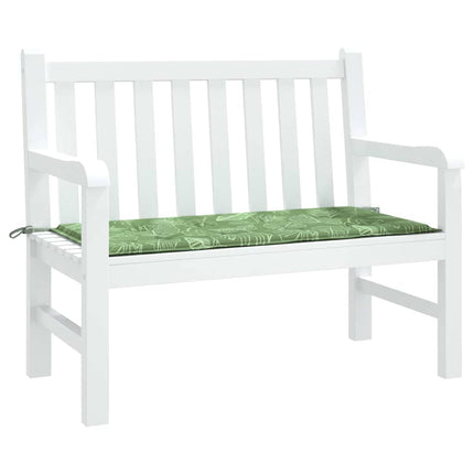hynde til havebænk 120x50x3 cm oxfordstof bladmønster