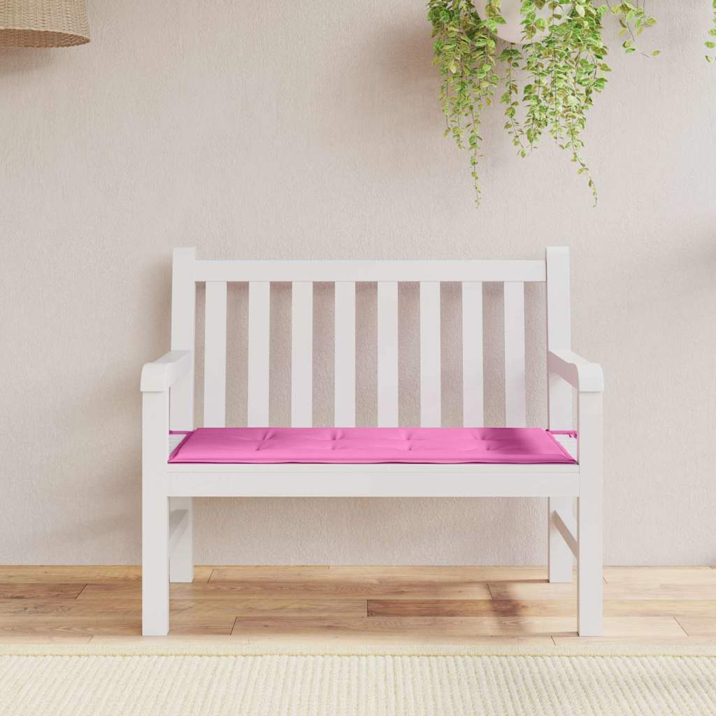 Stolepude Ensfarvet Lyserød 120 x 50 x 3 cm Oxford stof