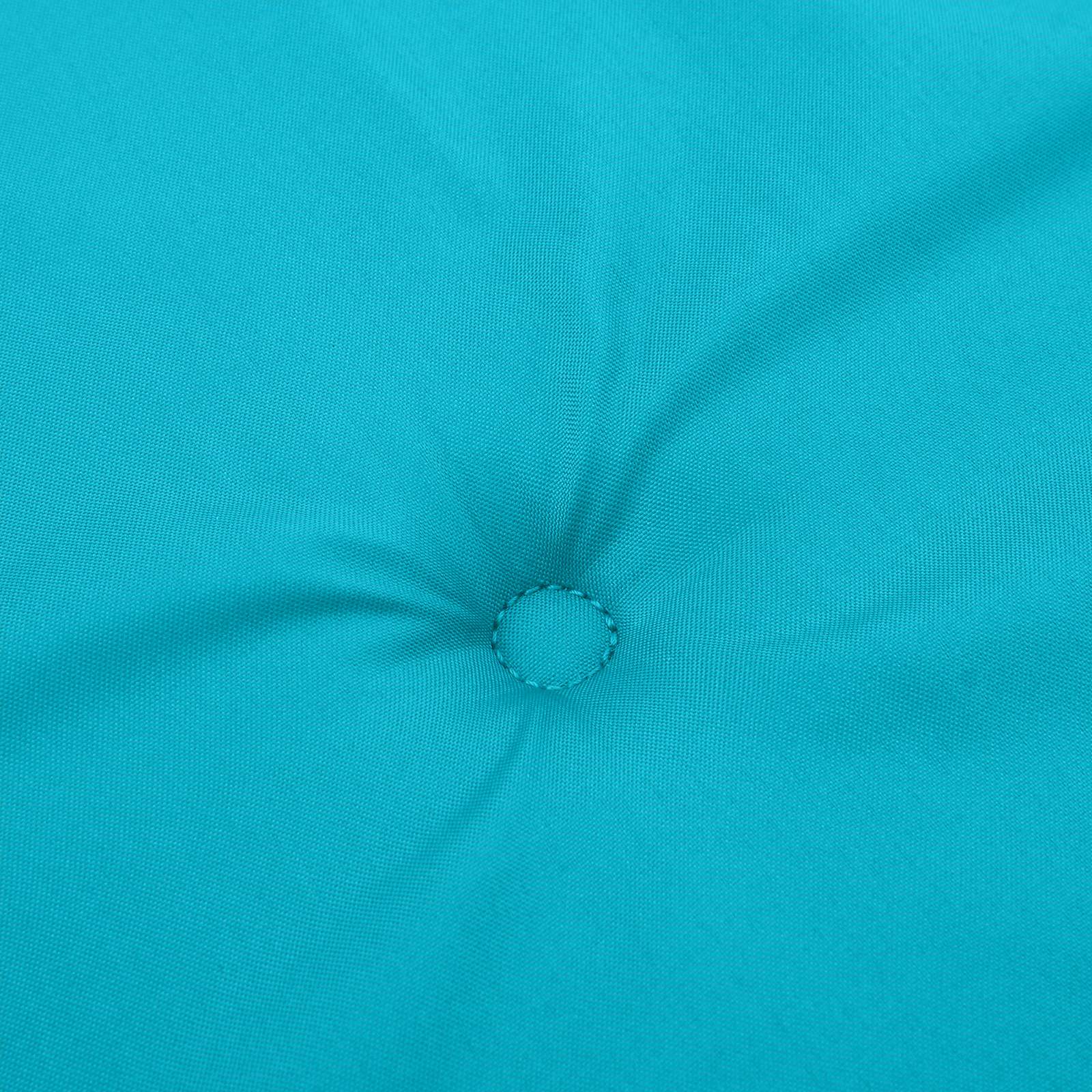 Bænk Pude Ensfarvet Turkis 120 x 50 x 3 cm Oxford stof