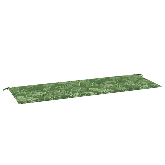 hynde til havebænk 150x50x4 cm oxfordstof bladmønster