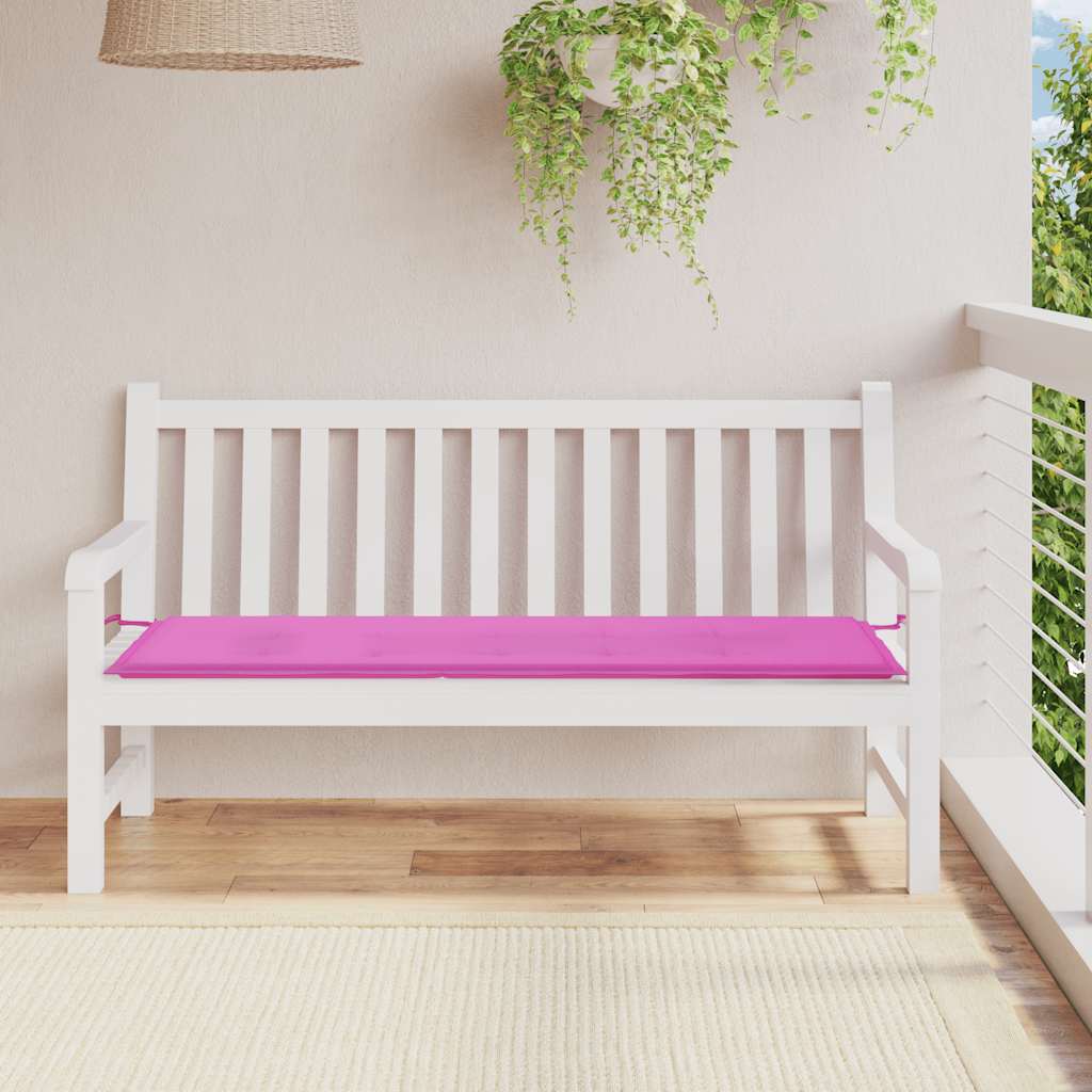 hynde til havebænk 150x50x4 cm oxfordstof pink