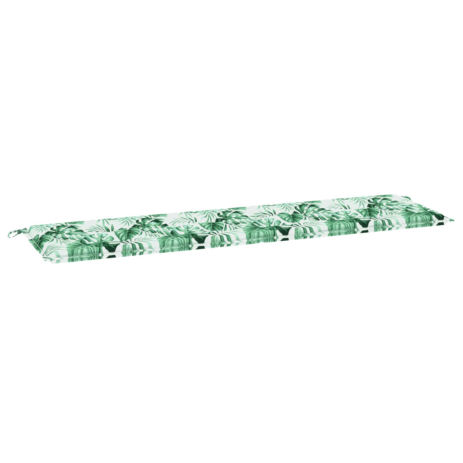 Bænk Pude Blad Bladmønster 150 x 50 x 3 cm Oxford stof billede