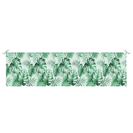 Bænk Pude Oxford stof Bladmønster 150 x 50 x 3 cm