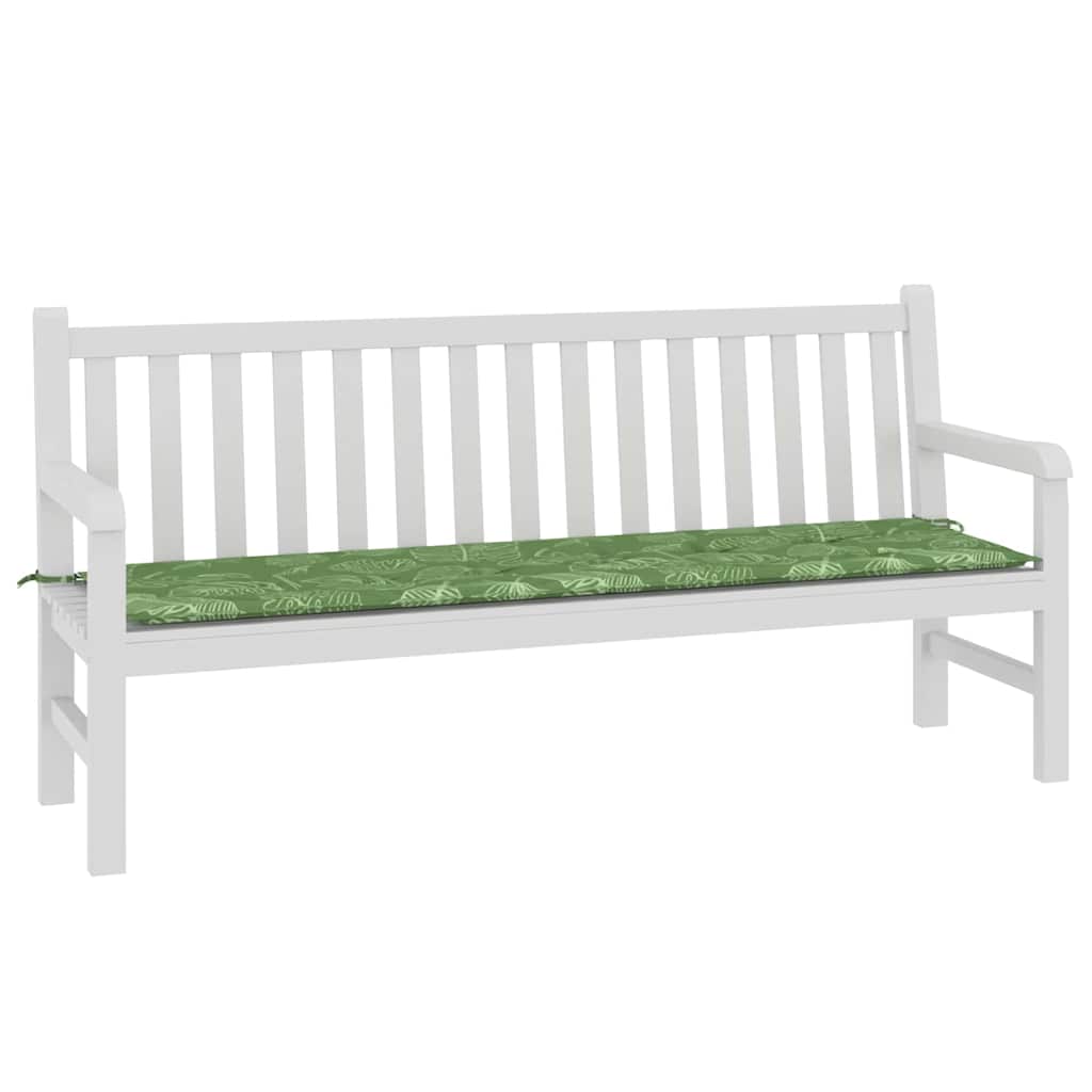 Bænk Pude Blad Bladdesign 150 x 50 x 3 cm Oxford stof