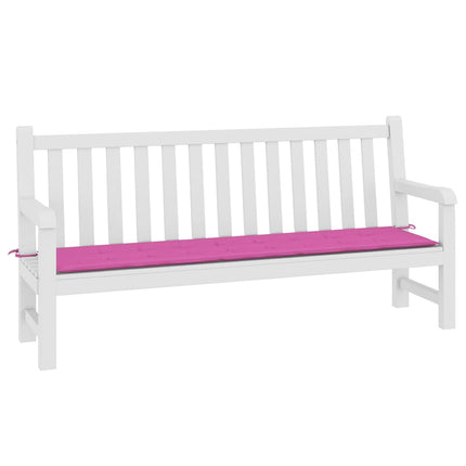 hynde til havebænk 200x50x3 cm stof pink