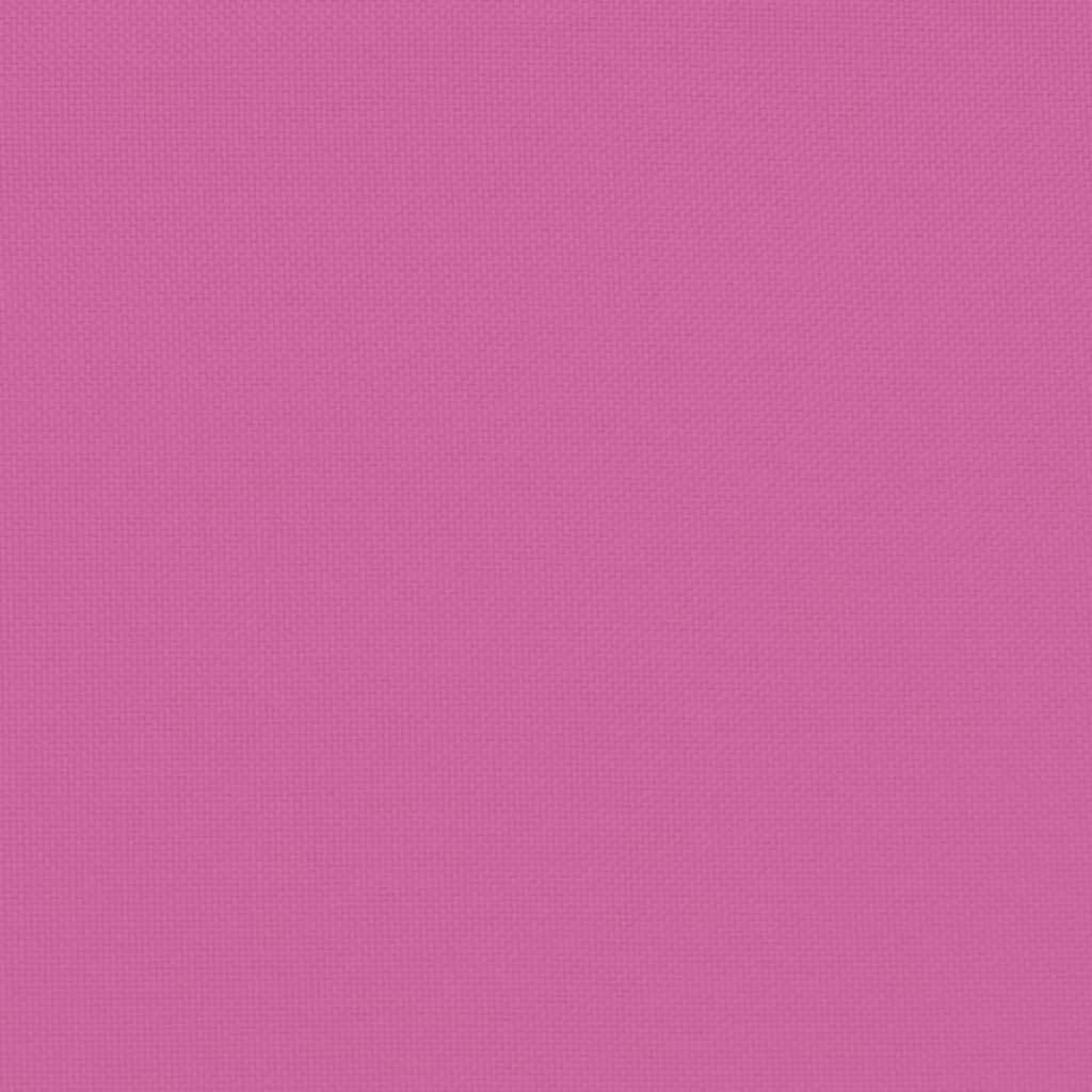 stolehynder med høj ryg 2 stk. 120x50x3 cm stof pink