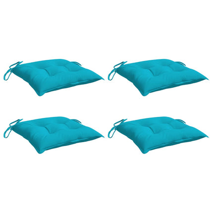 stolehynder 4 stk. 40x40x7 cm stof turkis
