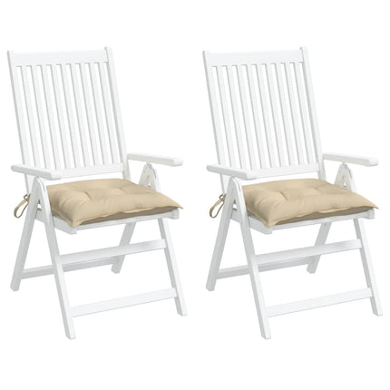 pallehynder 2 stk. 50x50x7 cm oxfordstof beige