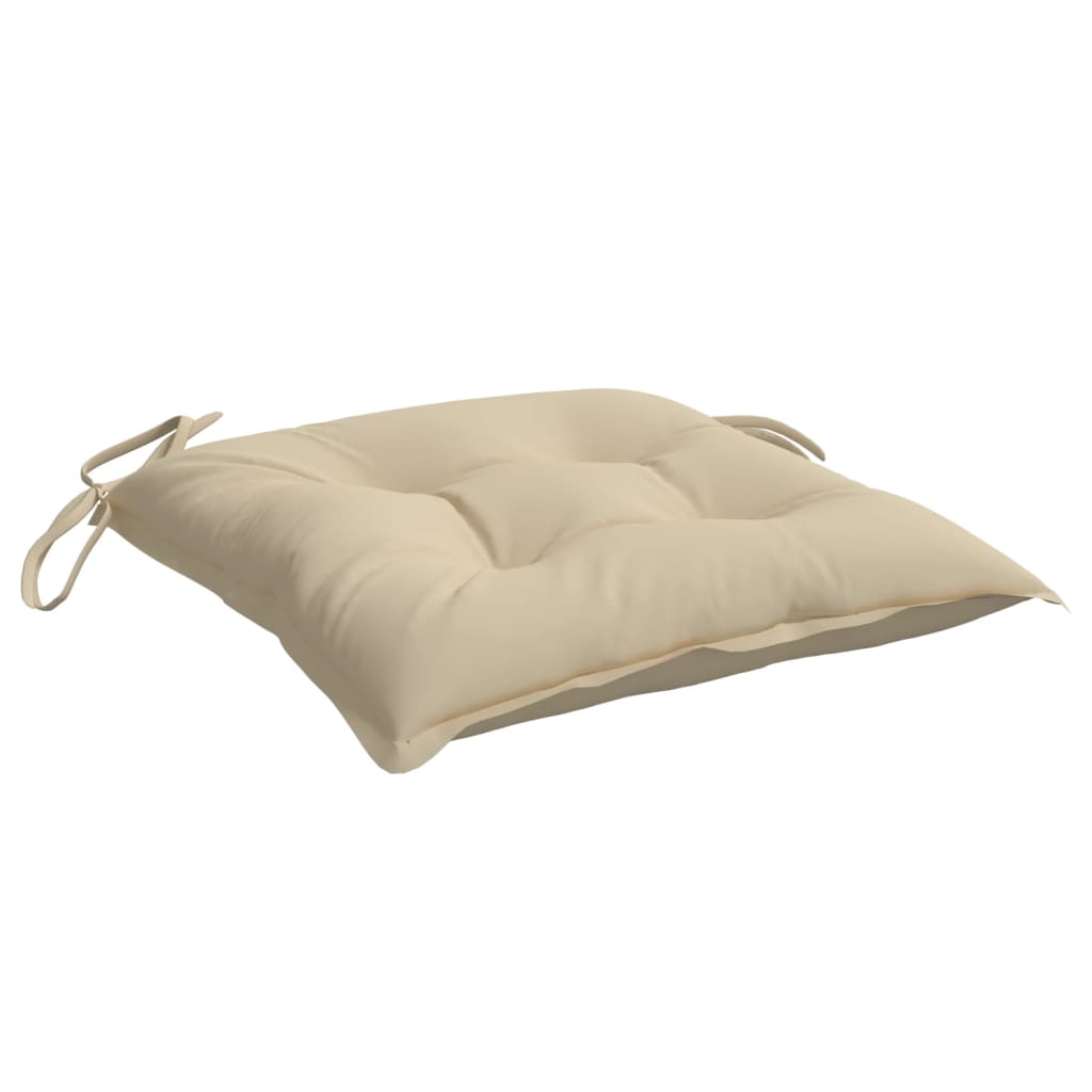 pallehynder 2 stk. 50x50x7 cm oxfordstof beige
