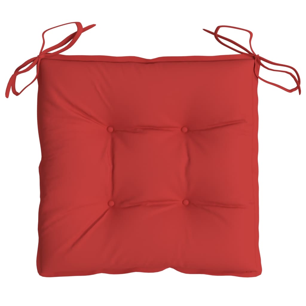 pallehynder 6 stk. 50x50x7 cm oxfordstof rød