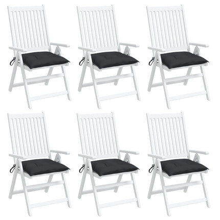 pallehynder 6 stk. 50x50x7 cm oxfordstof sort