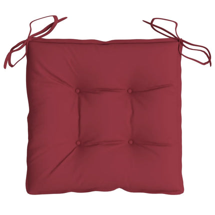 pallehynder 2 stk. 50x50x7 cm oxfordstof vinrød