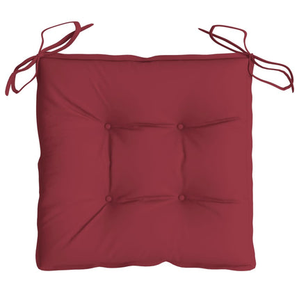 pallehynder 6 stk. 50x50x7 cm oxfordstof vinrød