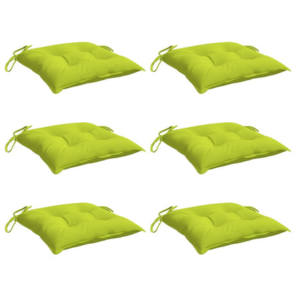 pallehynder 6 stk. 50x50x7 cm oxfordstof lysegrøn