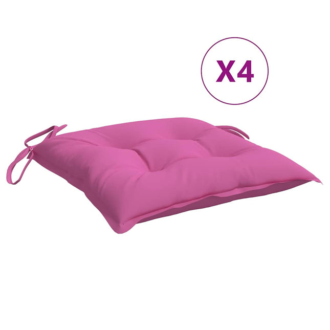 stolehynder 4 stk. 50x50x7 cm oxfordstof pink