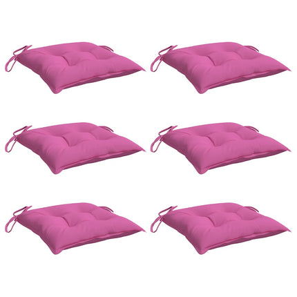 stolehynder 6 stk. 50x50x7 cm oxfordstof pink