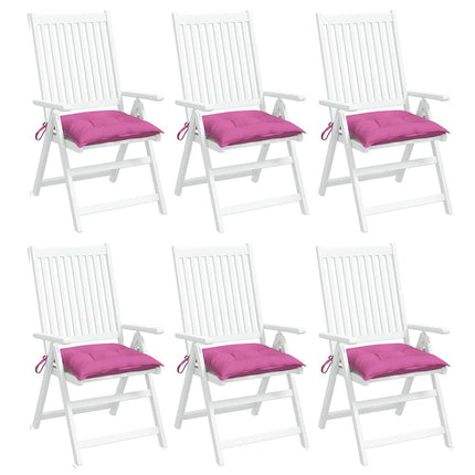 stolehynder 6 stk. 50x50x7 cm oxfordstof pink