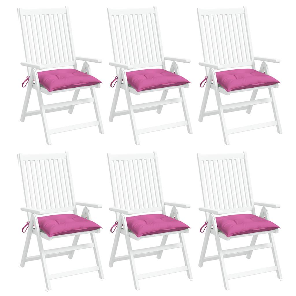 stolehynder 6 stk. 50x50x7 cm oxfordstof pink