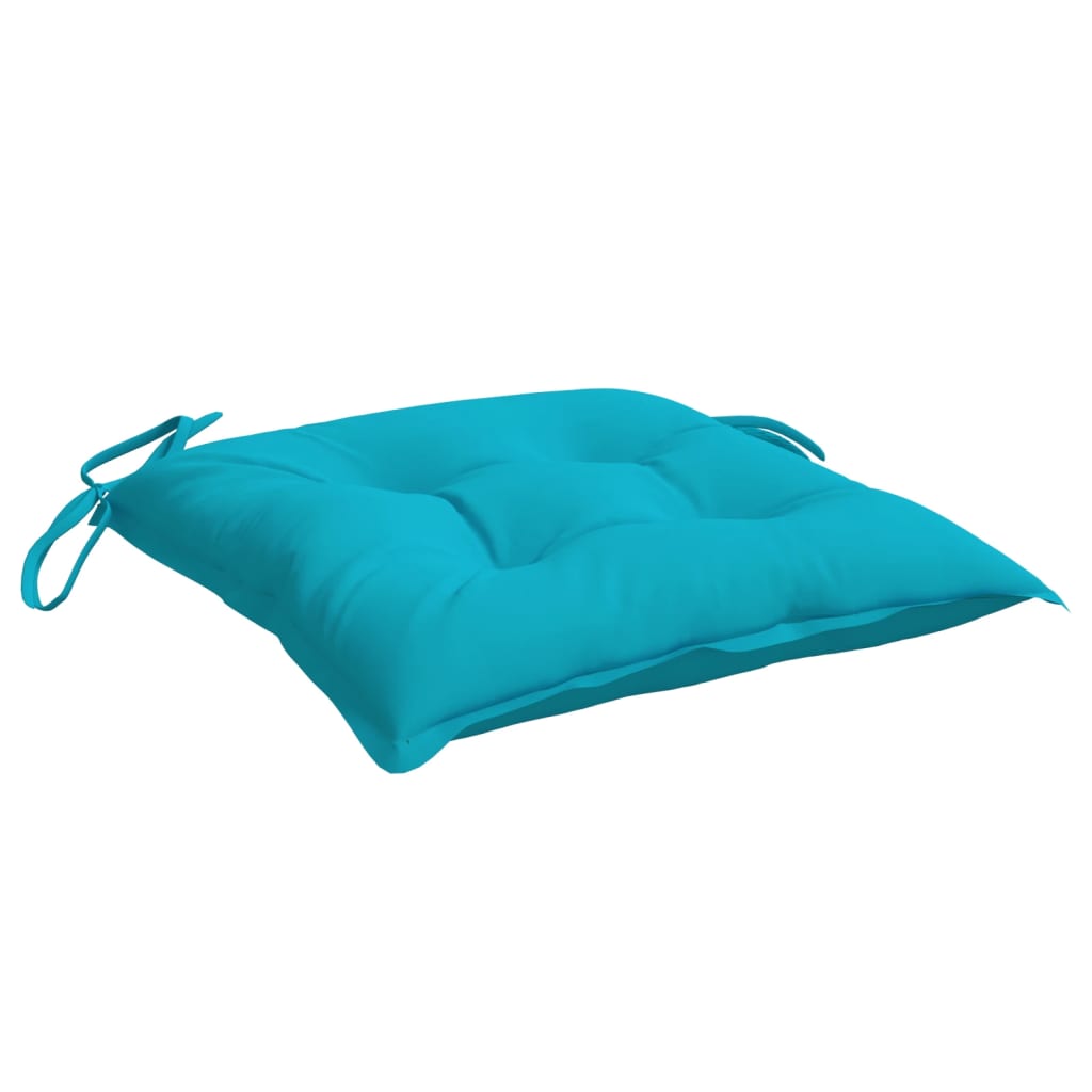 stolehynder 2 stk. 50x50x7 cm oxfordstof turkis