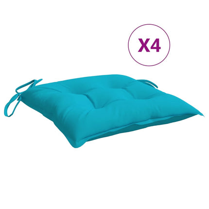 stolehynder 4 stk. 50x50x7 cm oxfordstof turkis