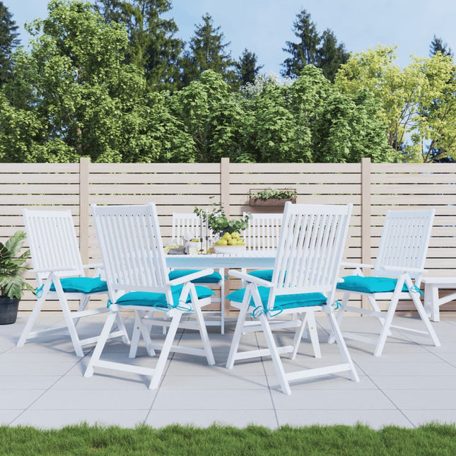 stolehynder 6 stk. 50x50x7 cm oxfordstof turkis