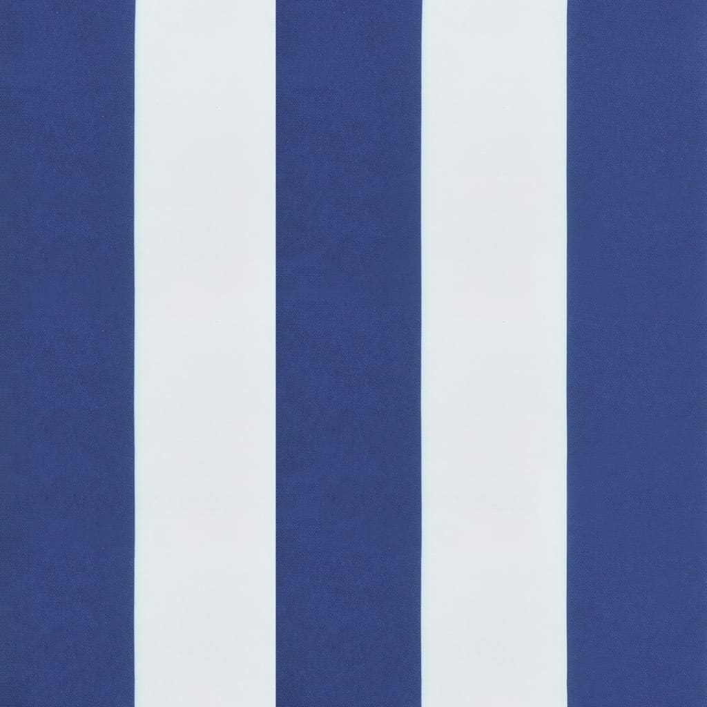 hynde til havebænk 100x50x7 cm striber oxfordstof blå og hvid