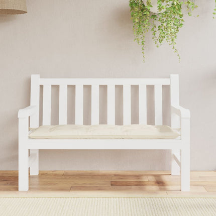 hynde til havebænk 120x50x7 cm oxfordstof cremefarvet