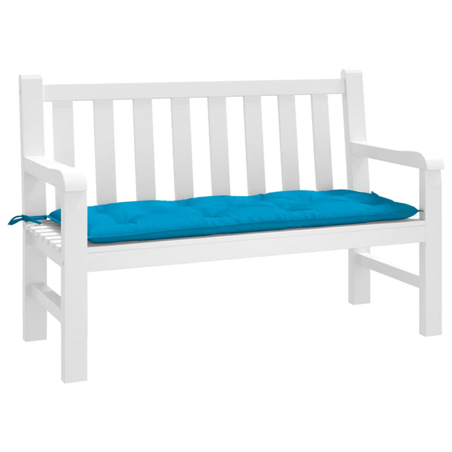 hynde til havebænk 120x50x7 cm oxfordstof lyseblå