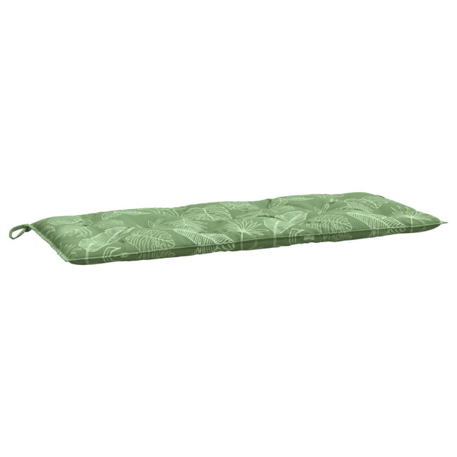 hynde til havebænk 120x50x7 cm stof bladmønster