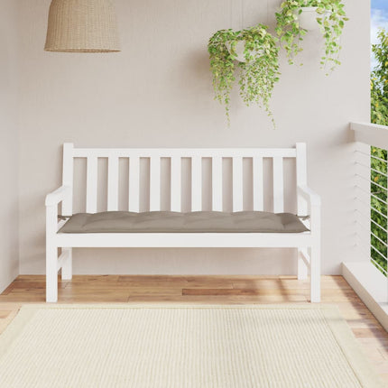 hynde til havebænk 150x50x7 cm oxfordstof gråbrun