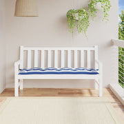 hynde til havebænk 150x50x7 cm striber oxfordstof blå og hvid